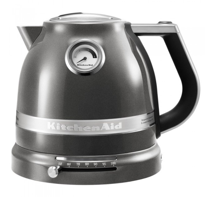 Чайник KitchenAid Artisan 1,5 л 5KEK1522EMS, Срібний медальйон