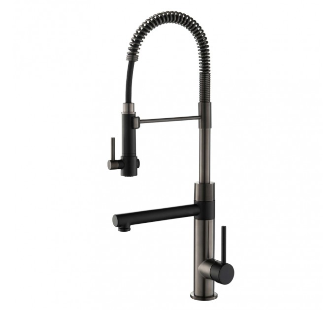 Змішувач кухонний Kraus Artec Pro KPF-1603MBSB