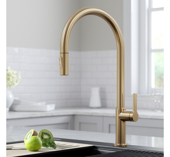 Смеситель кухонный Kraus Oletto KPF-2821SFACB