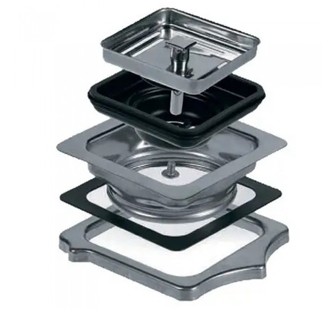 Адаптер на утилізатор сталевий (квадратний) Fabiano