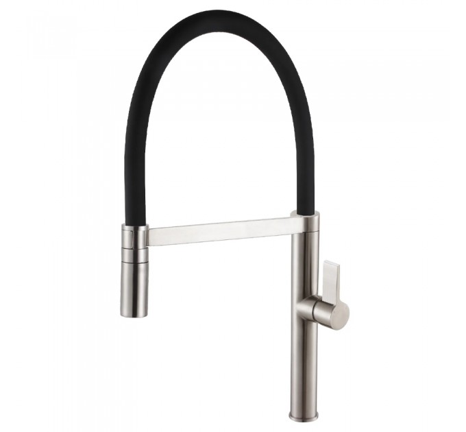 Смеситель кухонный Fabiano FKM 68P SS Inox