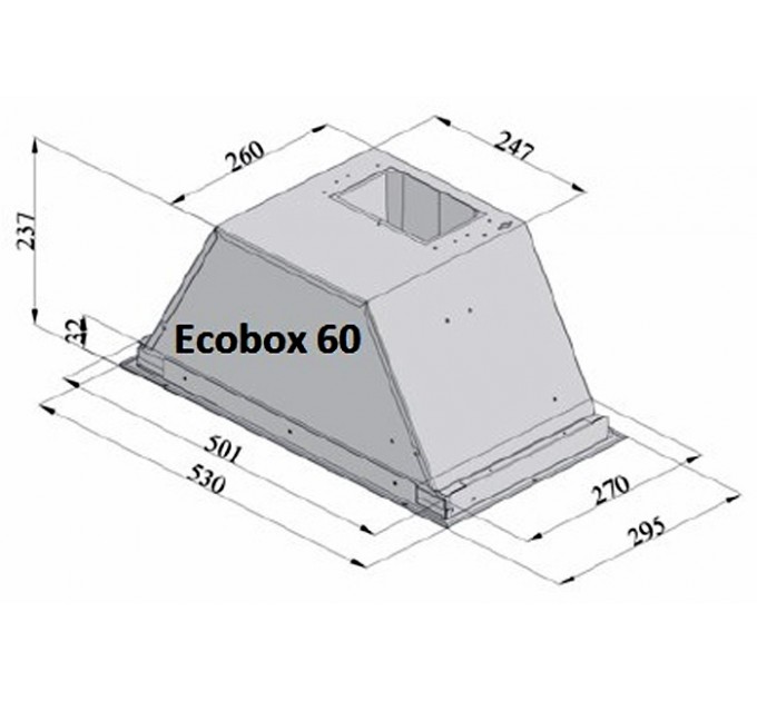 Вытяжка кухонная Fabiano Ecobox 60 Inox