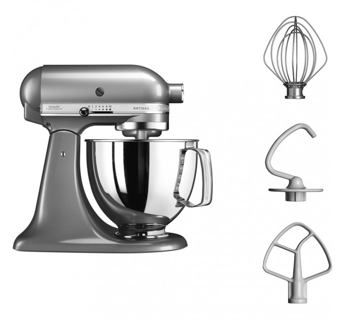 Міксер KitchenAid Artisan 4,8 л 5KSM125ECU, сріблястий