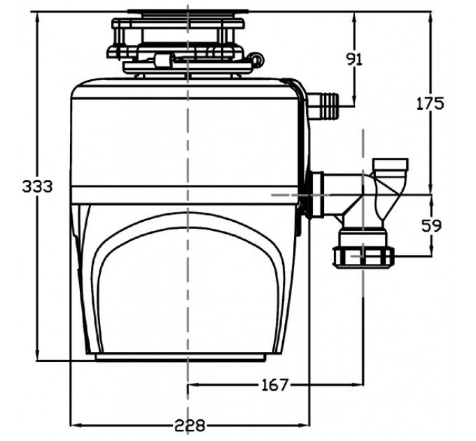 Подрібнювач харчових відходів Fabiano Maestro 500