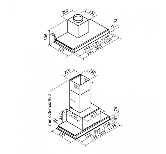 Витяжка кухонна Foster Flat 2513 161