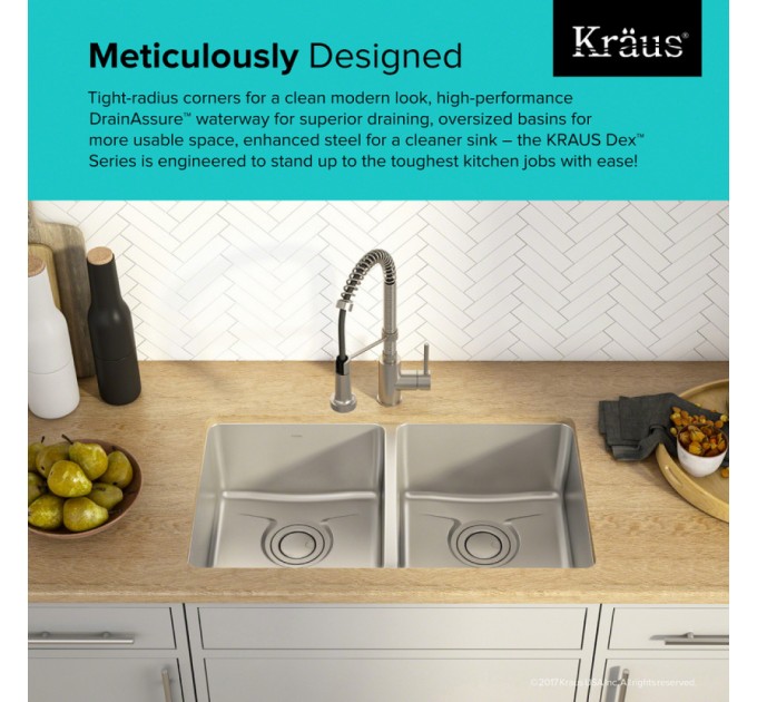 Кухонна мийка Kraus KD1UD33B