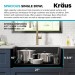 Кухонна мийка Kraus KGUW2-30MBL