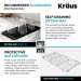 Кухонна мийка Kraus KGUW2-30MBL