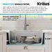 Кухонна мийка Kraus KGUW1-33WH