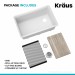 Кухонна мийка Kraus KGUW1-33WH