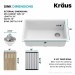 Кухонна мийка Kraus KGUW1-33WH