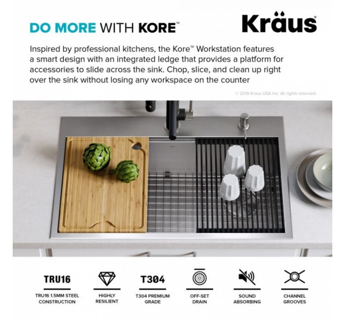 Кухонна мийка Kraus KWT310-33
