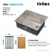 Кухонна мийка Kraus KWT310-33/PGM