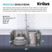 Кухонна мийка Kraus KWT310-33/PGM