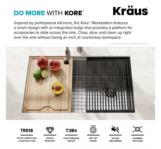 Кухонная мойка Kraus KWU110-27