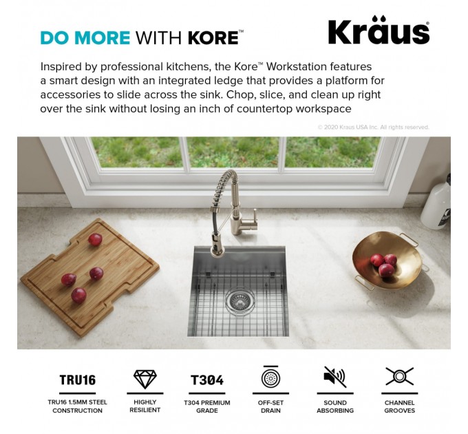 Кухонная мойка Kraus KWU111-17