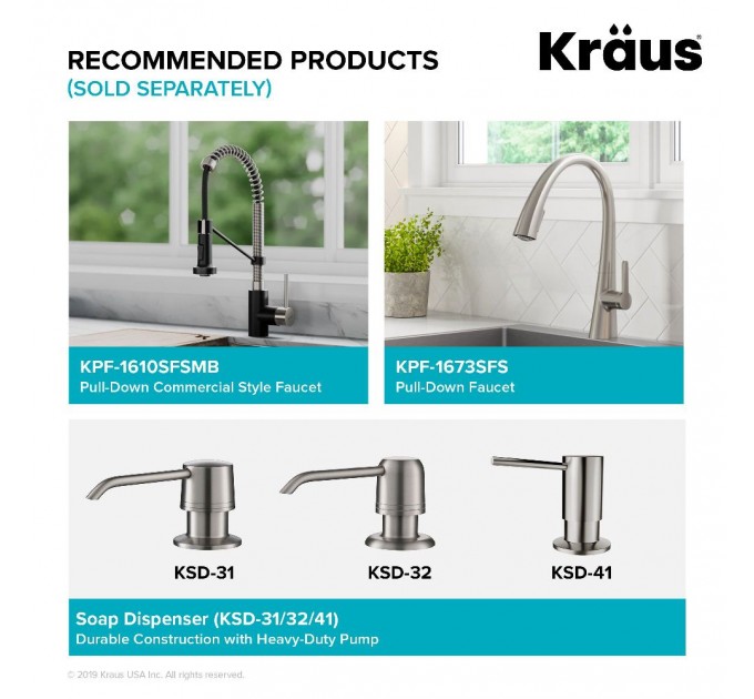 Кухонная мойка Kraus KWU111-23