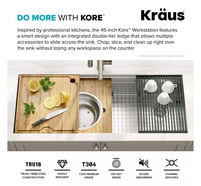 Кухонная мойка Kraus KWU120-45
