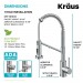Смеситель кухонный Kraus Bolden KFF-1610CH