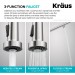 Смеситель кухонный Kraus Bolden KFF-1610MB