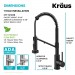 Смеситель кухонный Kraus Bolden KFF-1610MB