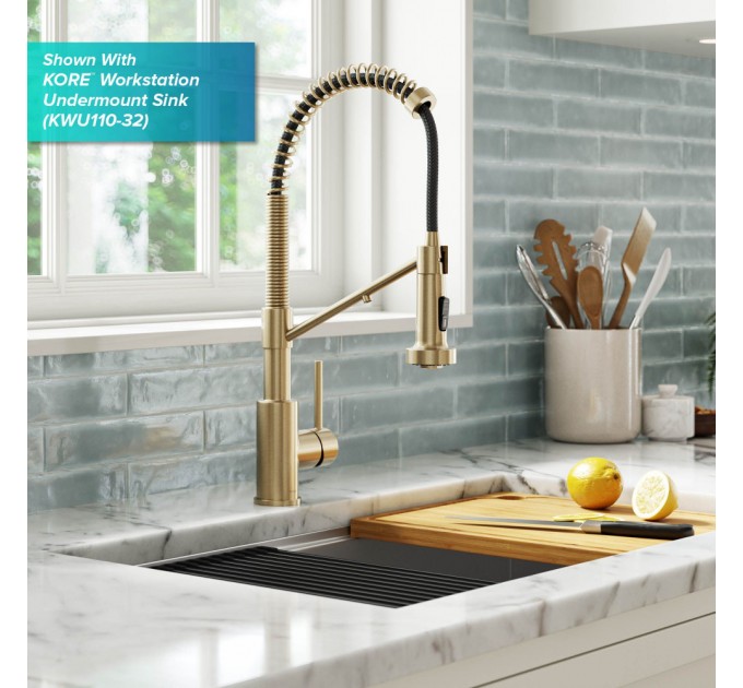 Смеситель кухонный Kraus Bolden KFF-1610SFACB
