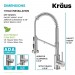Смеситель кухонный Kraus Bolden KFF-1610SFS