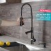 Змішувач кухонний Kraus Artec Pro KPF-1603MBSB