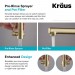 Змішувач кухонний Kraus Artec Pro KPF-1603MBSB