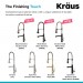 Змішувач кухонний Kraus Artec Pro KPF-1603MBSB