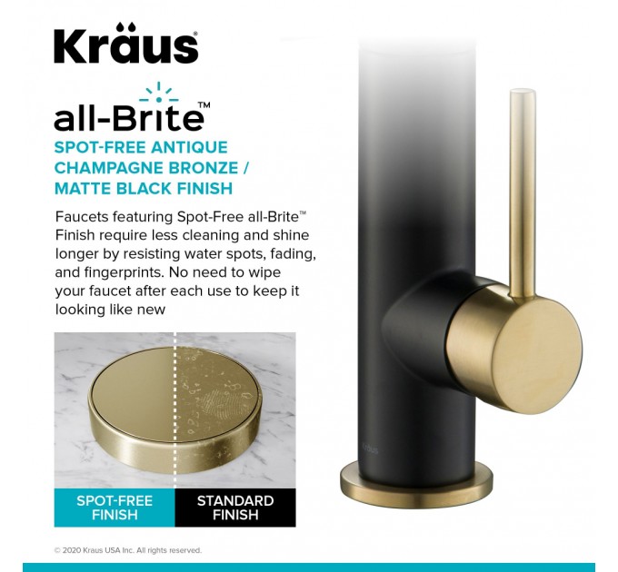 Смеситель кухонный Kraus Artec Pro KPF-1603SFACBMB