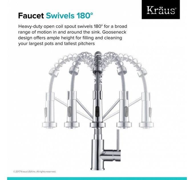 Смеситель кухонный Kraus Bolden KPF-1610CH