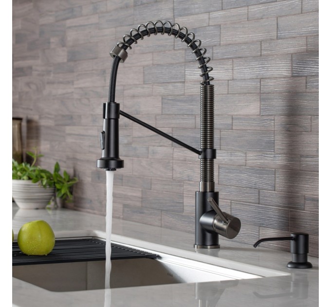 Смеситель кухонный Kraus Bolden KPF-1610MBSB