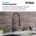 Смеситель кухонный Kraus Bolden KPF-1610MBSB