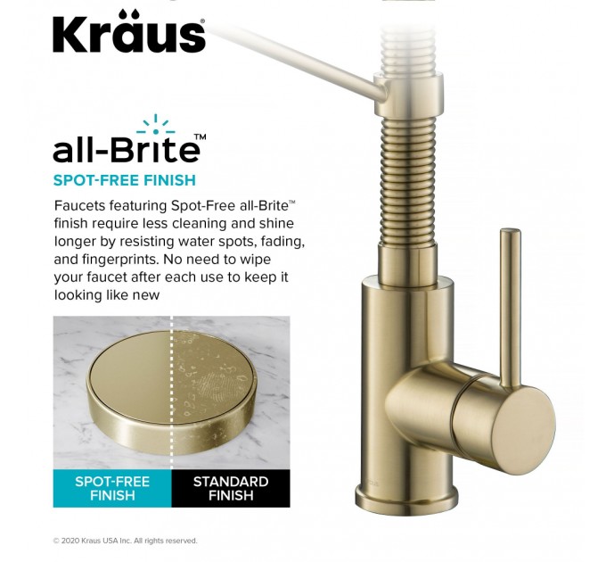 Смеситель кухонный Kraus Bolden KPF-1610SFACB