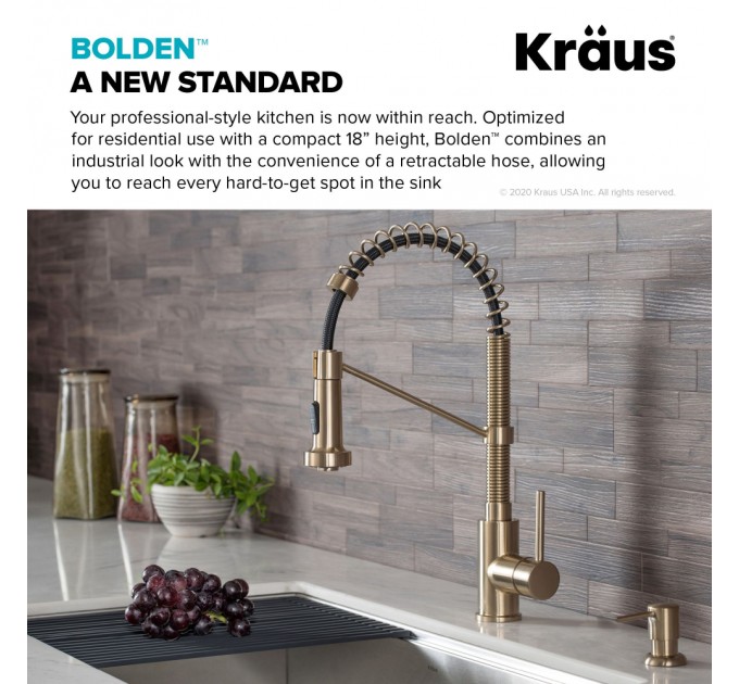 Смеситель кухонный Kraus Bolden KPF-1610SFACB