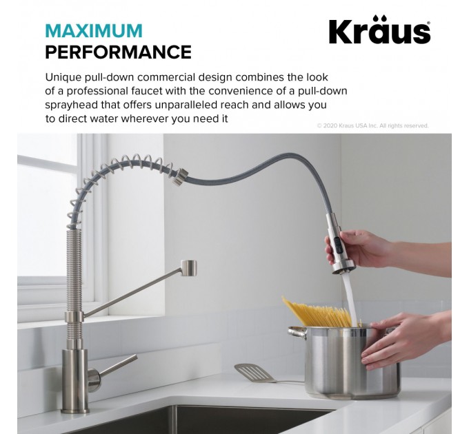 Смеситель кухонный Kraus Bolden KPF-1610SFACB