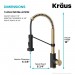 Змішувач кухонний Kraus Bolden KPF-1610SFACBMB