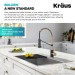 Змішувач кухонний Kraus Bolden KPF-1610SFACBMB