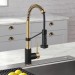 Змішувач кухонний Kraus Bolden KPF-1610SFACBMB