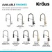 Змішувач кухонний Kraus Bolden KPF-1610SFACBMB