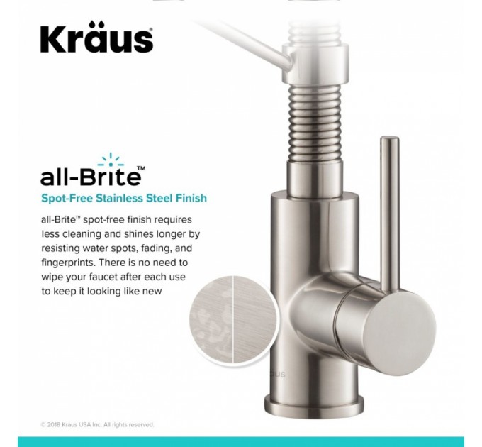 Смеситель кухонный Kraus Bolden KPF-1610SFS