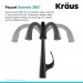 Смеситель кухонный Kraus Ansel KPF-1675MB