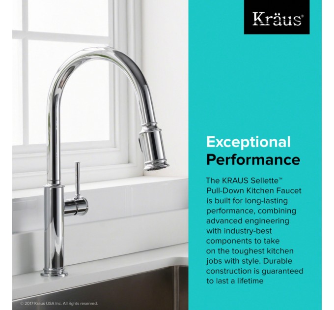 Смеситель кухонный Kraus Sellette KPF-1680SFS