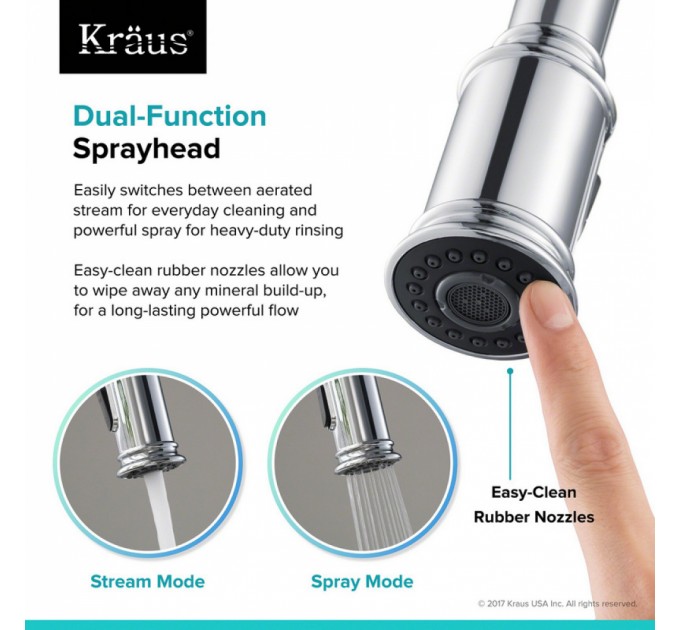 Смеситель кухонный Kraus Sellette KPF-1680SFS