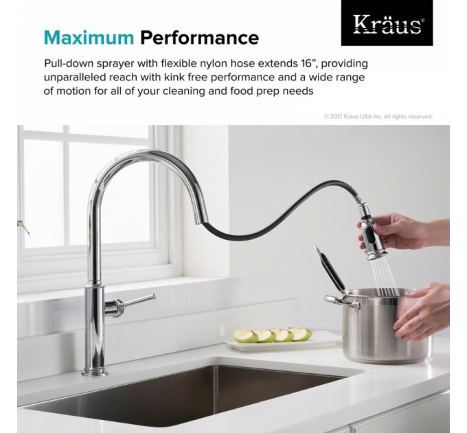 Смеситель кухонный Kraus Sellette KPF-1680SFS