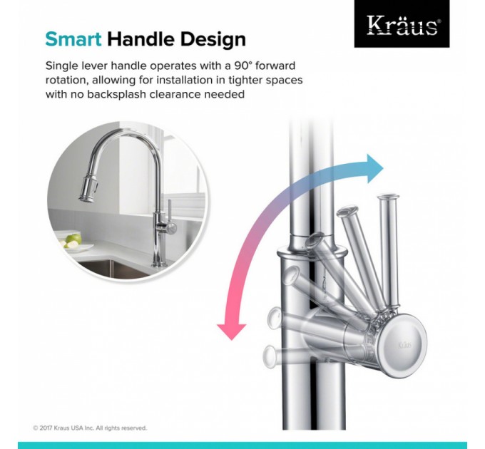 Смеситель кухонный Kraus Sellette KPF-1680SFS