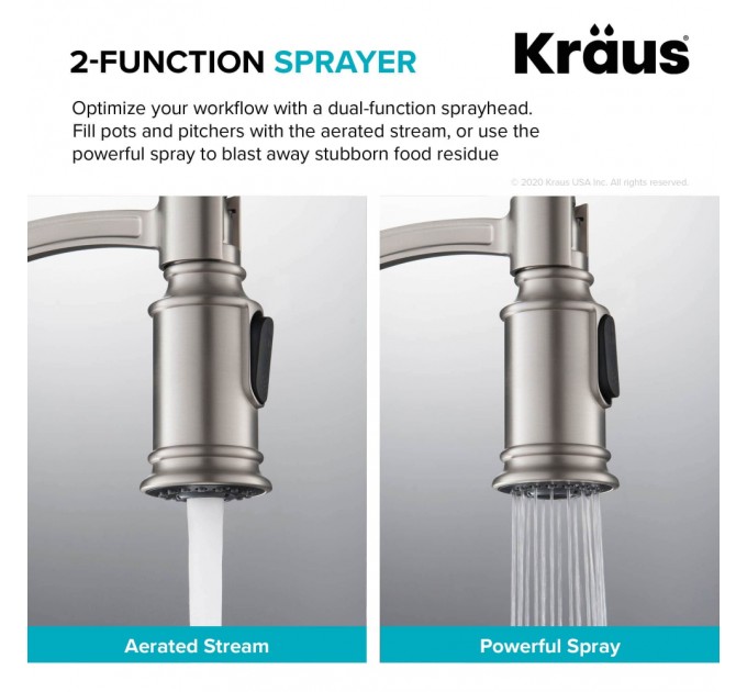 Смеситель кухонный Kraus Sellette KPF-1683SFS
