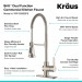 Смеситель кухонный Kraus Britt KPF-1690SFS