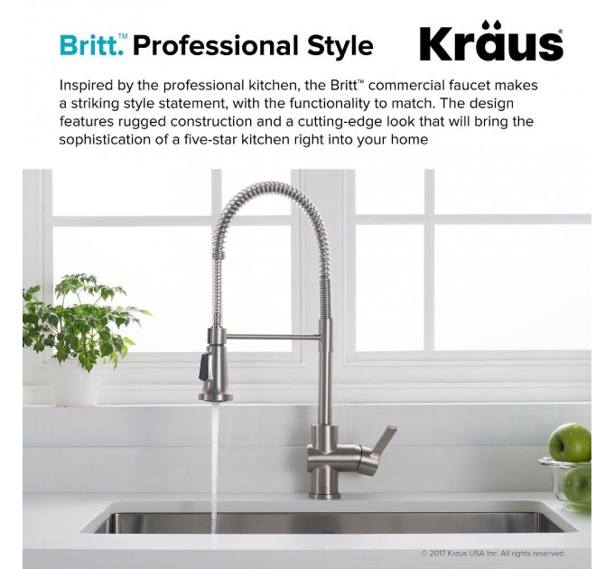 Смеситель кухонный Kraus Britt KPF-1690SFS